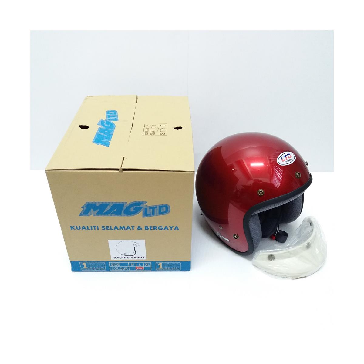 LTD MAG (RACING SPIRIT) HELMET GOLD RED